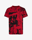 Jordan BOYS' BIG KIDS' JUMPMAN FLIGHT AOP TEE