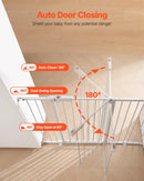 Adjustable Baby Gate for Dogs - White