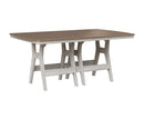 Berlin Gardens, Harbor 44″ x 72″ Rectangular Table, Hammered Top: Bronze on Seashell