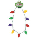 DM Merchandising Lotsa Lites CHRISTMAS Jumbo Light Up Necklace Plastic 1 pk, Pack of 24