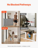 Retractable Baby Gate - Gray