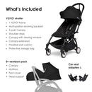 YOYO2 Stroller Bundle - Black on Black