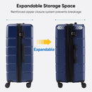 20-Inch Hard Shell Luggage with Universal Wheel - Blue