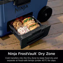 FrostVault 45qt Wheeled Cooler with Cold Dry Zone - Lakeshore Blue: Beverage Cans Capacity 52