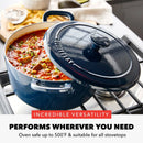 5.5qt Cast Enamel Dutch Oven Oxford Blue