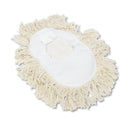 Boardwalk Wedge Dust Mop Head, Cotton, 17 1/2L X 13 1/2W, White - BWK1491