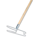 Boardwalk Wedge Dust Mop Head Frame/Natural Wood Handle, 15/16" Dia. X 48" Long - BWK1492