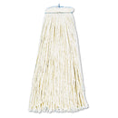 Boardwalk Cut-End Lie-Flat Wet Mop Head, Cotton, 16Oz, White, 12/Carton - BWK716CCT