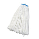 Boardwalk Cut-End Lie-Flat Wet Mop Head, Rayon, 24Oz, White - BWK724REA