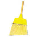 Boardwalk Angler Broom, Plastic Bristles, 53" Wood Handle, Yellow - BWK932AEA