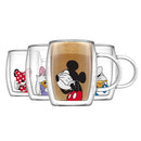 Disney Peek-a-Boo 13.5 oz Double Wall Glass Mug, Set of 4