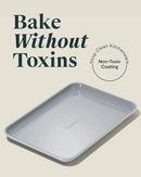 Nonstick Ceramic Small Baking Sheet - Gray