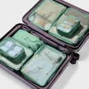 7-Piece Packing Cube Set with Compression - Sage Green