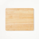 Nonslip Rubberwood Cutting Board - Natural Wood