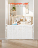 Retractable Baby Gate - White