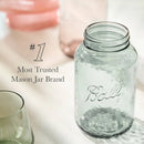 32oz Glass Regular Mouth Mason Jar - Seafoam Green