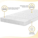2-in-1 Breathable Two-Sided Portable Mini Crib Mattress - White