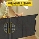 Retractable Baby Gate - Black