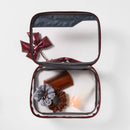 Clear Toiletry Kit and Bag - Open Story™ Burgundy