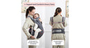 Baby Carrier with Hip Seat and Lumbar Support - Gray