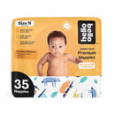 140 Diapers Size N - Sleepy Sloths - (35ct x 4)