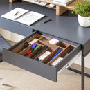 4-Piece Acacia Wood Expandable Drawer Organizer Box Set
