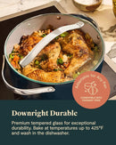 Glass Lid - 10.5" - Silver