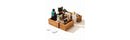 10-Piece Golden Natural Bamboo Storage Organizer Box Set
