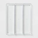 3 Compartment Plastic Drawer Flatware Organizer
