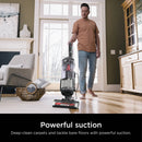Rotator Pet Upright Vacuum with PowerFins HairPro and Odor Neutralizer Technology ZU102 12" Cleaning Path Black