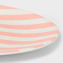 18-Inch Figural Oval Striped Serving Platter