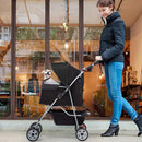 Folding Pet Stroller - Black