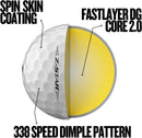Group Z-Star 9 Golf Balls 12pc - White