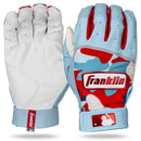 Youth Medium Batting Gloves - Blue/White/Red