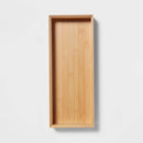 6"x 15" Bamboo Rectangular Drawer Organizer Brown