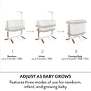 Cora 3-Level Adjustable Bassinet - Truffle Taupe