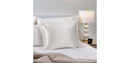 King 600 Thread Count Silk Pillowcase - Ivory White