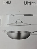 Everyday Tri-Ply Clad Stainless Steel Wok - Silver