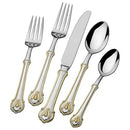 Napoleon Bee Gold Accent 45 Piece Flatware Set - Service for 8