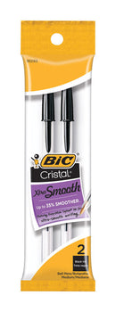 BIC Cristal Black Ball Point Pen 2 pk, Pack of 12