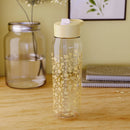 32oz Vanilla Floral Manual Straw Bottle - Yellow