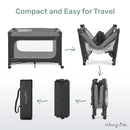 Portable Baby Playard - Black & White