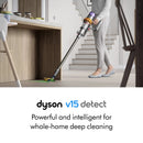 V15 Detect Total Clean Extra Cordless Vacuum - Yellow/Nickel