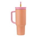 40oz Stainless Steel Straw Tumbler - Tangy Tango