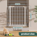 Extra Wide Pressure Mount Dog Gate - White
