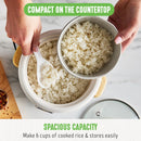 Non Stick Electric Rice Cooker - Cream