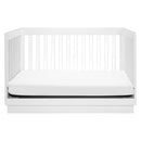 Harlow 3-in-1 Convertible Crib with Toddler Rail - White and Acrylic