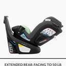 Revolve360 Slim 2-in-1 Rotational Car Seat with Green & Gentle Fabric - Agate