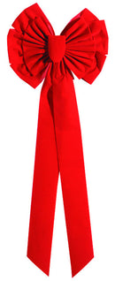 Holiday Trims Red 13 Loop Christmas Bow 18 in., Pack of 12