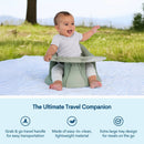 Ergonomic Baby Floor & Booster Seat with Tray - Sage